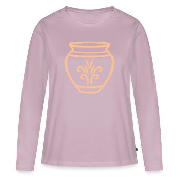 Pottery - Women's Premium Organic Long Sleeve Shirt - dusky pink - Front - Julia (174cm)