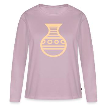 Pottery - Women's Premium Organic Long Sleeve Shirt - dusky pink - Front - Julia (174cm)