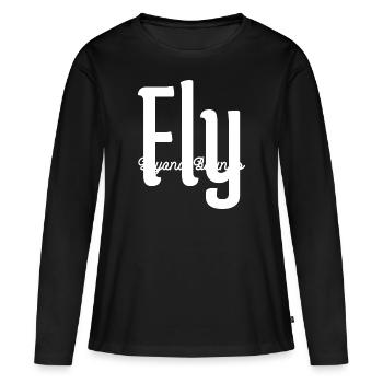 Liberté Mentalité Liberté Liberté Drôle Geek - T-shirt manches longues Premium bio Femme - noir - Devant - Julia (174cm)