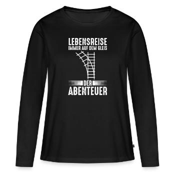 Model Railroad Model Train Train Railroad Railroad Railroad Railroad Model Train Model Train Model T - Women's Premium Organic Long Sleeve Shirt - black - Front - Julia (174cm)