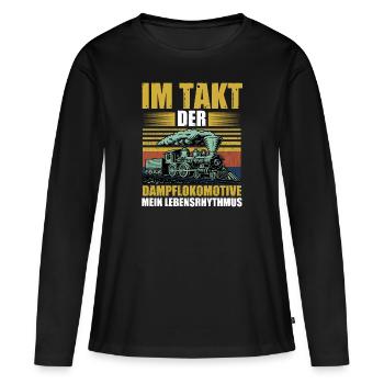 Model Railroad Model Train Train Railroad Railroad Railroad Railroad Model Train Model Train Model T - Women's Premium Organic Long Sleeve Shirt - black - Front - Julia (174cm)
