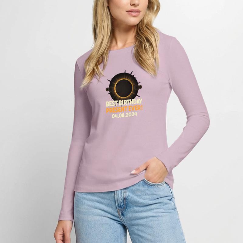 Solar Eclipse - Explore the Darkness Women's Premium Organic Long Sleeve Shirt