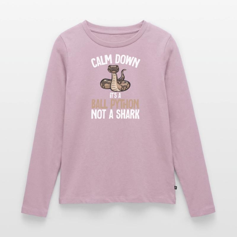 Ball Python Snake King Python T-shirt manches longues Premium bio Femme