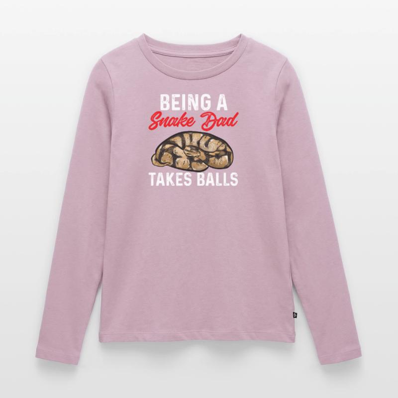 Python royal Serpent Roi Python T-shirt manches longues Premium bio Femme