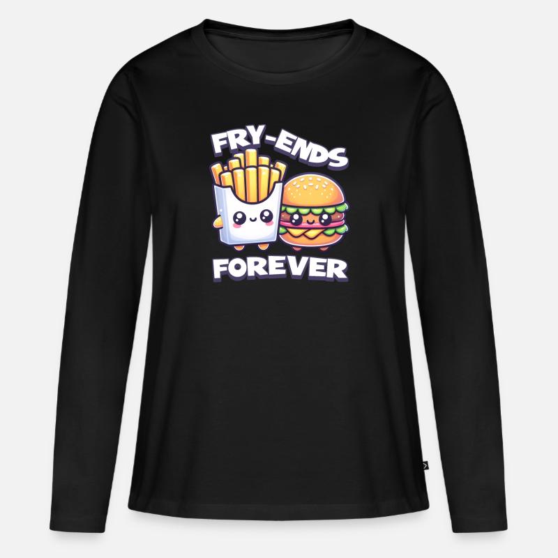 Freunde Forver - Frauen Premium Bio Langarmshirt - Schwarz