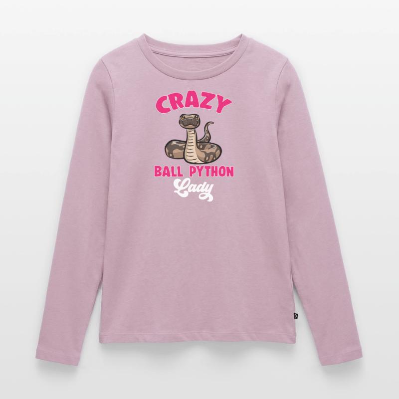 Ball Python Snake King Python T-shirt manches longues Premium bio Femme