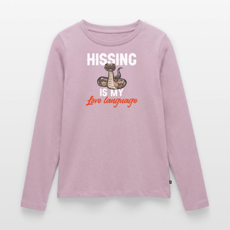 Ball Python Snake King Python T-shirt manches longues Premium bio Femme