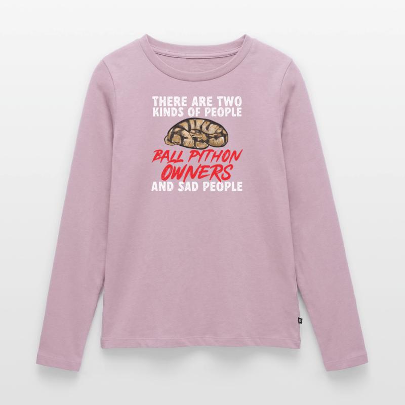 Ball Python Snake King Python T-shirt manches longues Premium bio Femme