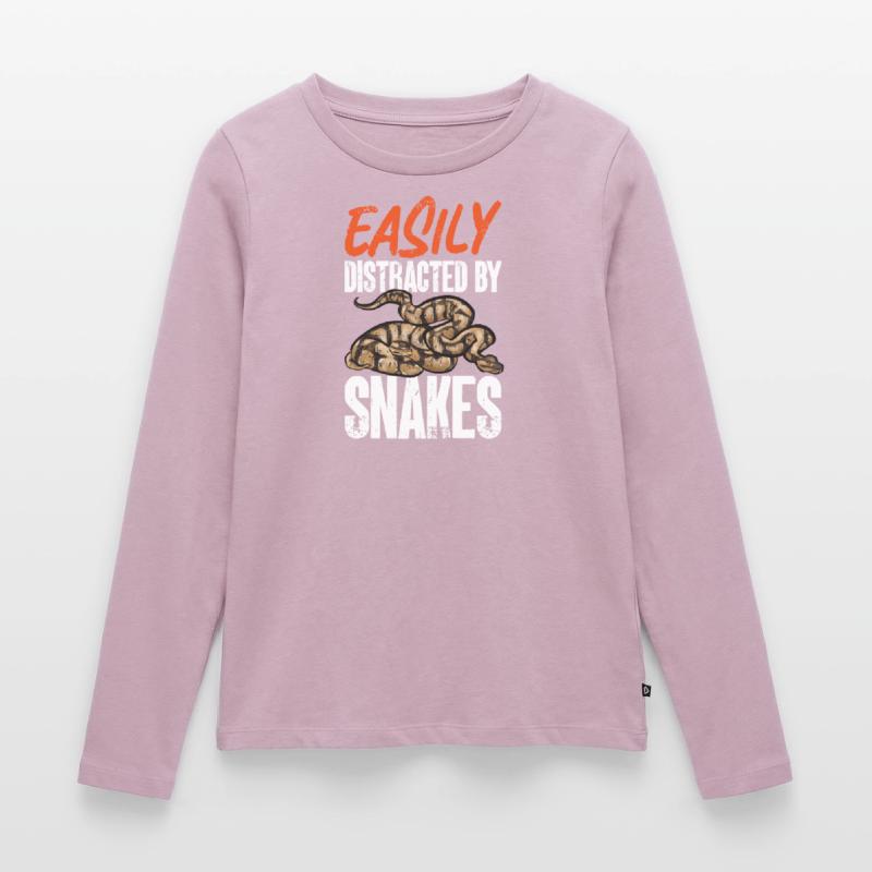 Ball Python Snake King Python T-shirt manches longues Premium bio Femme