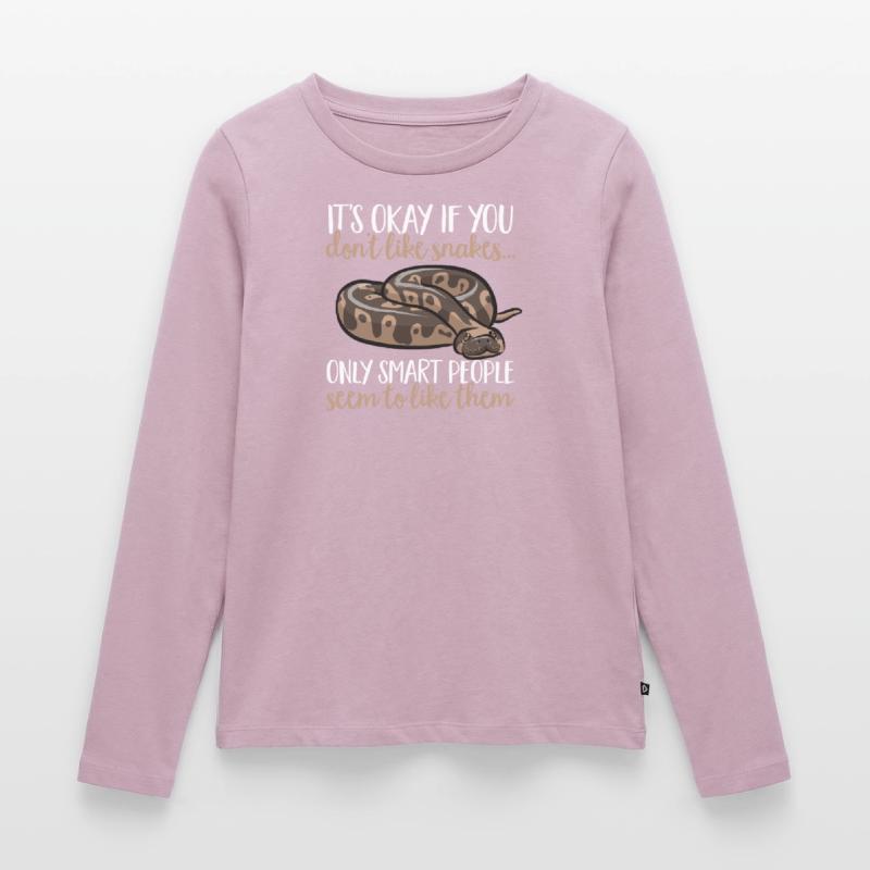 Ball Python Schlange Königspython Frauen Premium Bio Langarmshirt