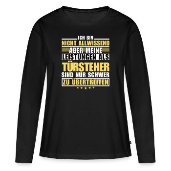 Unmatched bouncer performance - Women's Premium Organic Long Sleeve Shirt - black - Front - Julia (174cm)
