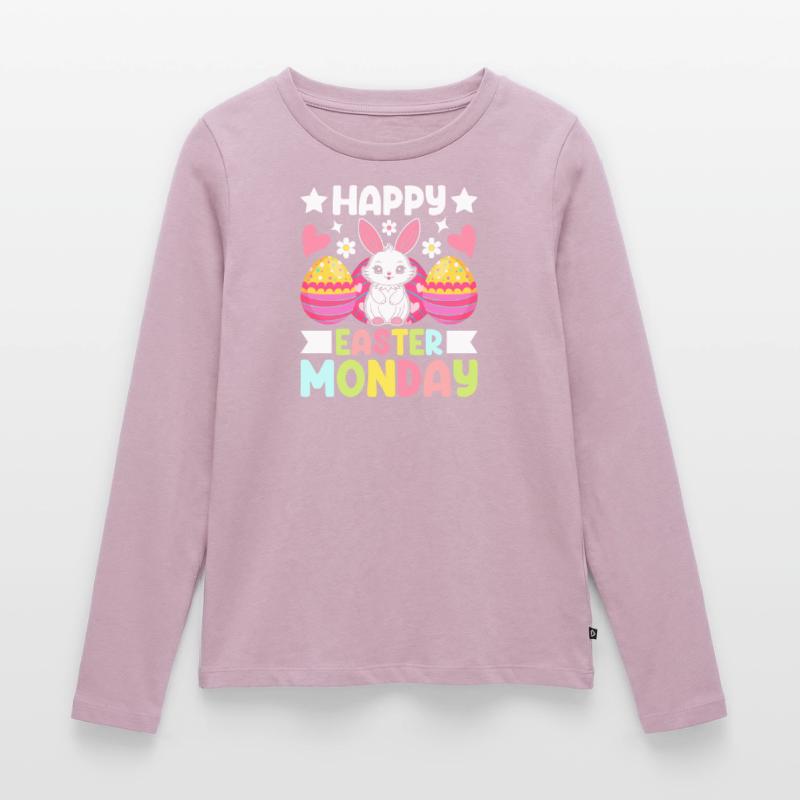 Happy Easter Monday! Easter Easter Eggs Easter Bunny Women's Premium Organic Long Sleeve Shirt