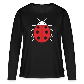 Ladybug - Women's Premium Organic Long Sleeve Shirt - black - Front - Julia (174cm)