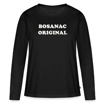 Original bosniaque - T-shirt manches longues Premium bio Femme - noir - Devant - Julia (174cm)