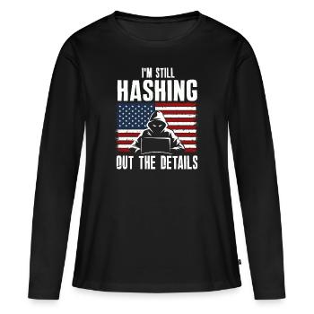 Ethische Hacker-Cybersicherheitsexpertise - Frauen Premium Bio Langarmshirt - Schwarz - Vorne - Julia (174cm)