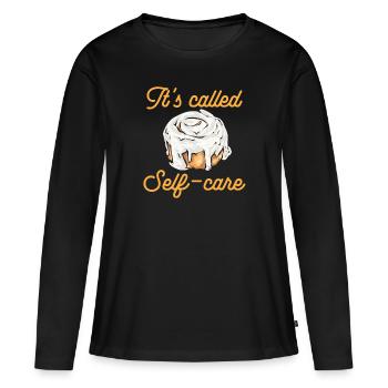 Cinnamon roll - Women's Premium Organic Long Sleeve Shirt - black - Front - Julia (174cm)