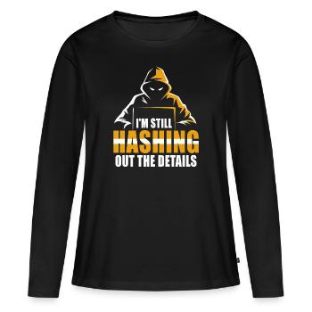 Ethische Hacker-Cybersicherheitsexpertise - Frauen Premium Bio Langarmshirt - Schwarz - Vorne - Julia (174cm)