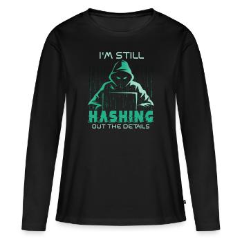 Ethische Hacker-Cybersicherheitsexpertise - Frauen Premium Bio Langarmshirt - Schwarz - Vorne - Julia (174cm)