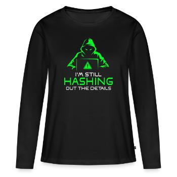 Ethische Hacker-Cybersicherheitsexpertise - Frauen Premium Bio Langarmshirt - Schwarz - Vorne - Julia (174cm)