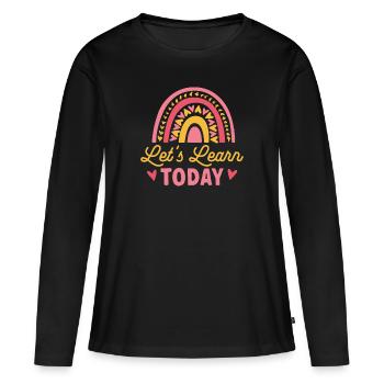 Kindergarten Teacher Daycare Center Educator - Women's Premium Organic Long Sleeve Shirt - black - Front - Julia (174cm)