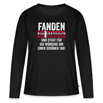 Danois Danemark - T-shirt manches longues Premium bio Femme - noir - Devant - Julia (174cm)