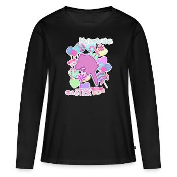 Cheval de loisir - cheval de loisir - cheval de loisir - T-shirt manches longues Premium bio Femme - noir - Devant - Julia (174cm)