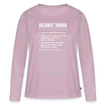Supplier Package Delivery - Women's Premium Organic Long Sleeve Shirt - dusky pink - Front - Julia (174cm)