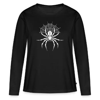 araignée - T-shirt manches longues Premium bio Femme - noir - Devant - Julia (174cm)