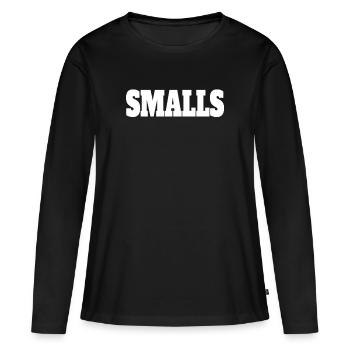 Biggie And Smalls Passende Smalls - Frauen Premium Bio Langarmshirt - Schwarz - Vorne - Julia (174cm)