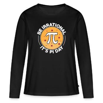 Happy Pi Day Soyez irrationnel C’est Pi Day Math - T-shirt manches longues Premium bio Femme - noir - Devant - Julia (174cm)