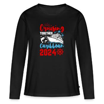 Cruise Command 2024 - Women's Premium Organic Long Sleeve Shirt - black - Front - Julia (174cm)