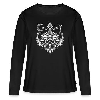 Conception Wicca. - T-shirt manches longues Premium bio Femme - noir - Devant - Julia (174cm)