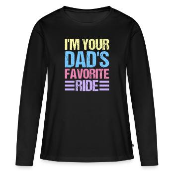 Liebstes Gefährt deines Vater - Frauen Premium Bio Langarmshirt - Schwarz - Vorne - Julia (174cm)