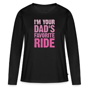 Liebstes Gefährt deines Vater - Frauen Premium Bio Langarmshirt - Schwarz - Vorne - Julia (174cm)