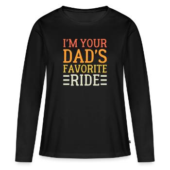 Liebstes Gefährt deines Vater - Frauen Premium Bio Langarmshirt - Schwarz - Vorne - Julia (174cm)