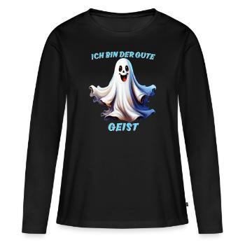 JE SUIS LE BON - T-shirt manches longues Premium bio Femme - noir - Devant - Julia (174cm)