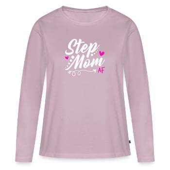 Stiefmutter Af - Frauen Premium Bio Langarmshirt - Altrosa - Vorne - Julia (174cm)