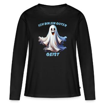 JE SUIS UN BON - T-shirt manches longues Premium bio Femme - noir - Devant - Julia (174cm)