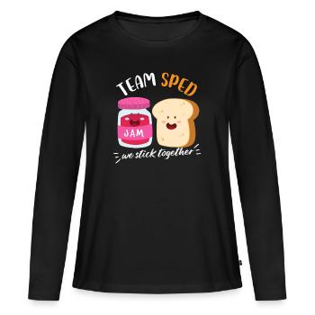 jam lover bred Design for a jam lover - Women's Premium Organic Long Sleeve Shirt - black - Front - Julia (174cm)