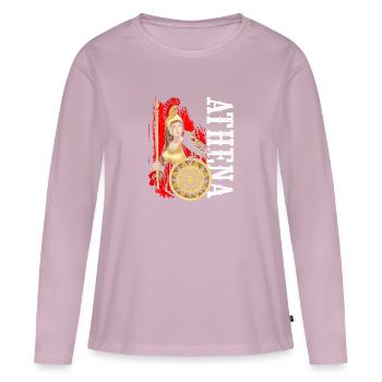 Athena Goddess Greek Mythology - Women's Premium Organic Long Sleeve Shirt - dusky pink - Front - Julia (174cm)