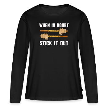 Arnis Eskrima Kali Filipino FMA - T-shirt manches longues Premium bio Femme - noir - Devant - Julia (174cm)