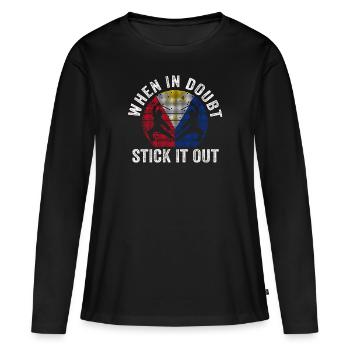 Arnis Eskrima Kali Filipino FMA - T-shirt manches longues Premium bio Femme - noir - Devant - Julia (174cm)