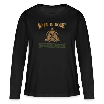 Arnis Eskrima Kali Filipino FMA - T-shirt manches longues Premium bio Femme - noir - Devant - Julia (174cm)