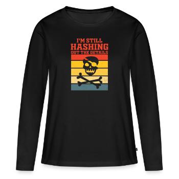 Ethical Hacker Cybersecurity Expertise - Women's Premium Organic Long Sleeve Shirt - black - Front - Julia (174cm)