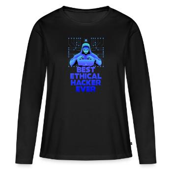 Ethical Hacker Cybersecurity Expertise - Women's Premium Organic Long Sleeve Shirt - black - Front - Julia (174cm)