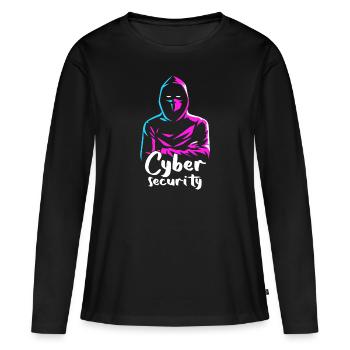 Cybersicherheitsexpertise von ethischen Hackern - Frauen Premium Bio Langarmshirt - Schwarz - Vorne - Julia (174cm)