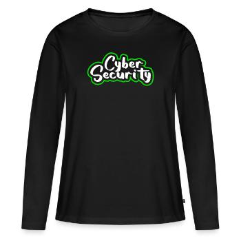 Cybersicherheitsexpertise von ethischen Hackern - Frauen Premium Bio Langarmshirt - Schwarz - Vorne - Julia (174cm)