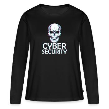 Cybersicherheitsexpertise von ethischen Hackern - Frauen Premium Bio Langarmshirt - Schwarz - Vorne - Julia (174cm)