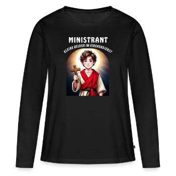 ALTAR BOY LITTLE HEROES IN CHURCH SERVICE - Women's Premium Organic Long Sleeve Shirt - black - Front - Julia (174cm)