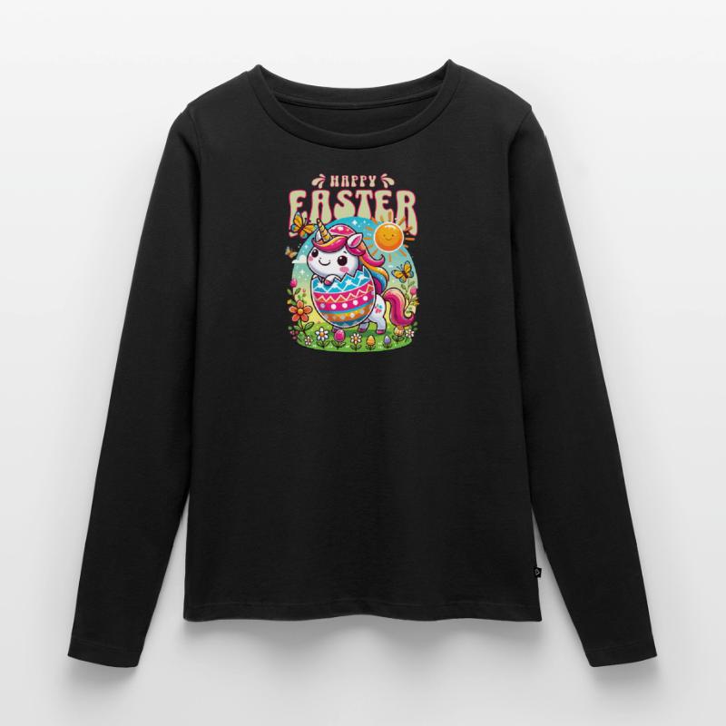 Easter Happy Easter Easter Bunny Easter Egg Spring Women's Premium Organic Long Sleeve Shirt